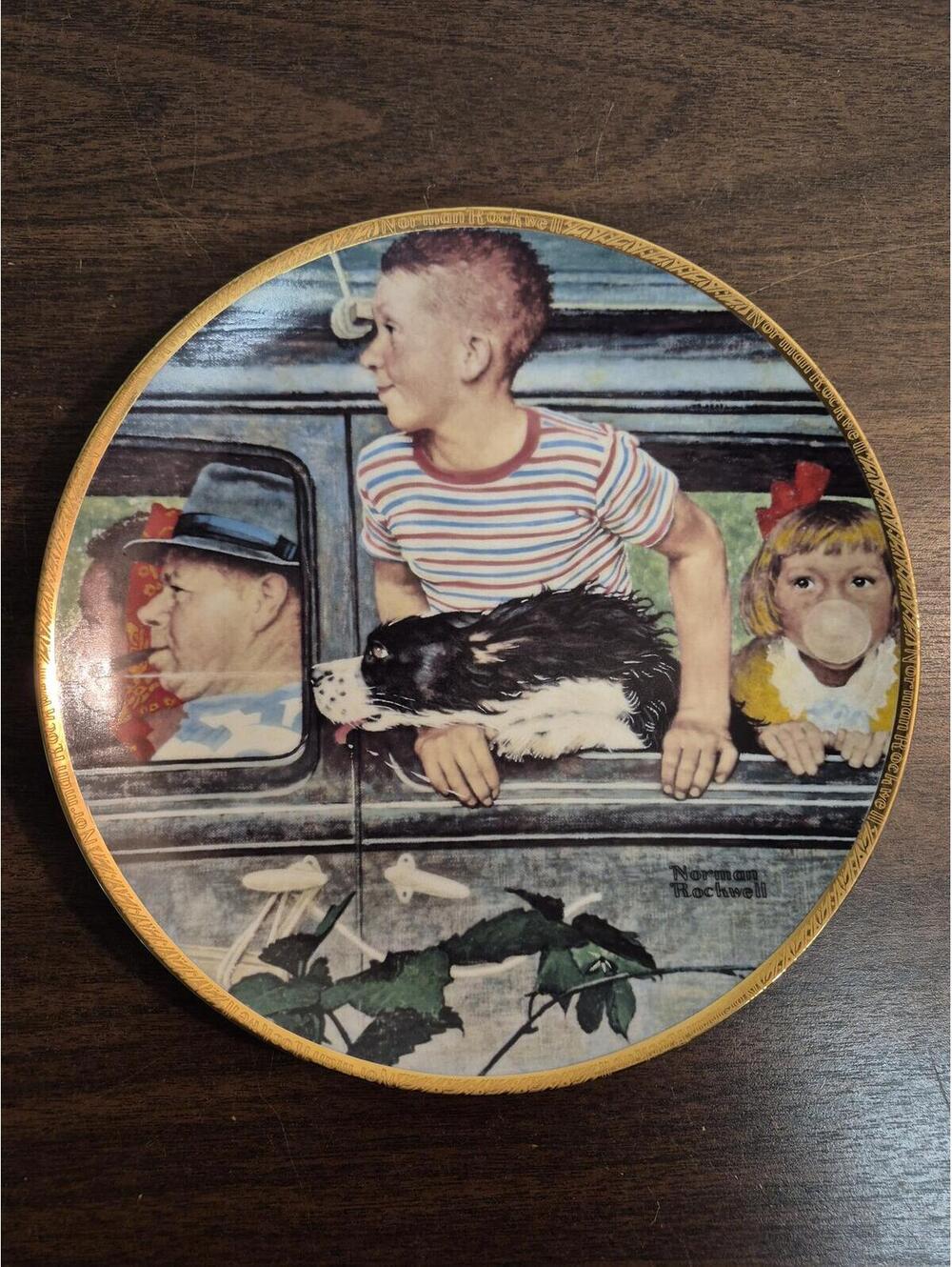 Norman Rockwell 'The Outing' Collectible Plate - August 30, 1947